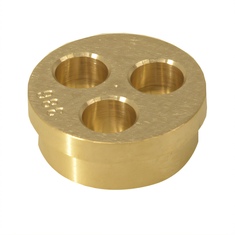 Product image #2 for Omcan #386 Casarecce Brass Pasta Machine Die, 8.8 mm