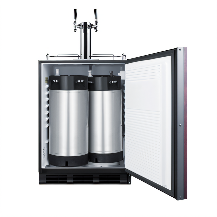Product image #2 for Summit Commercial ADA Compliant Built-In/Freestanding Cold Brew Coffee Dispenser, Dual Tap, 24 Inch, 5.5 Cu. Ft.