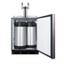 Thumbnail image #2 for Summit Commercial ADA Compliant Built-In/Freestanding Cold Brew Coffee Dispenser, Dual Tap, 24 Inch, 5.5 Cu. Ft.