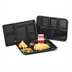 Thumbnail image #2 for Right-Handed 6-Compartment Rectangular ABS Plastic Compartment Tray, Black, 14-3/8 x 10 Inches