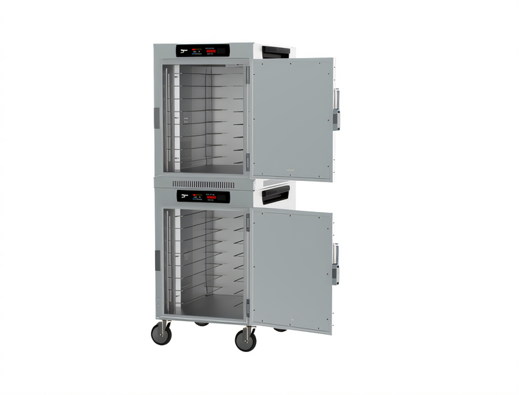 Product image #2 for Metro HotBlox™ Wide 16-Pan Dual-Cavity Mobile Insulated Holding Cabinet with Digital Touchscreen and Solid Door