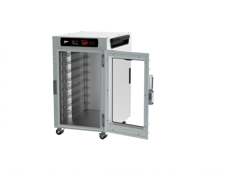 Product image #2 for Metro HotBlox Narrow 8-Pan Single-Section Undercounter Insulated Holding Cabinet with Clear Door and Touchscreen Controls