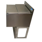 Thumbnail image #2 for BK Resources UBB-18-IBCP36-7 36-Inch Underbar Ice Bin with 7-Circuit Cold Plate, 100 lb Capacity, Stainless Steel, 4-Inch Backsplash