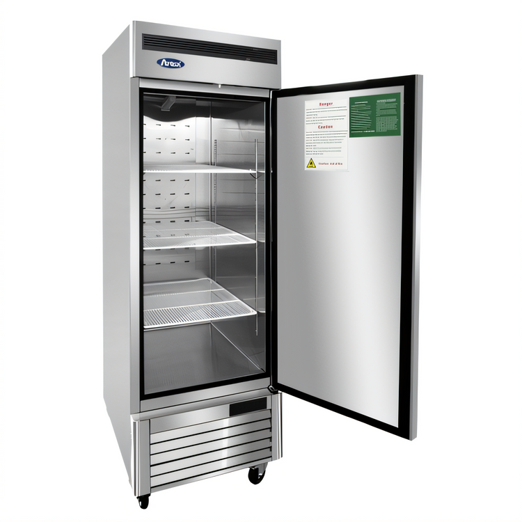 Product image #2 for Atosa MBF8531GR One-Section Reach-In Freezer, 12.57 Cu. Ft., Bottom-Mount Self-Contained, Right-Hinged Solid Door