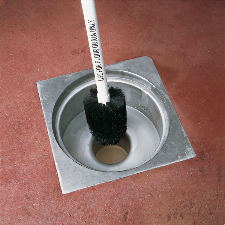 Product image #2 for Flo-Pac Floor Drain Brush Head, 5-1/2 Inch Long x 3 Inch Dia., Polypropylene Bristles