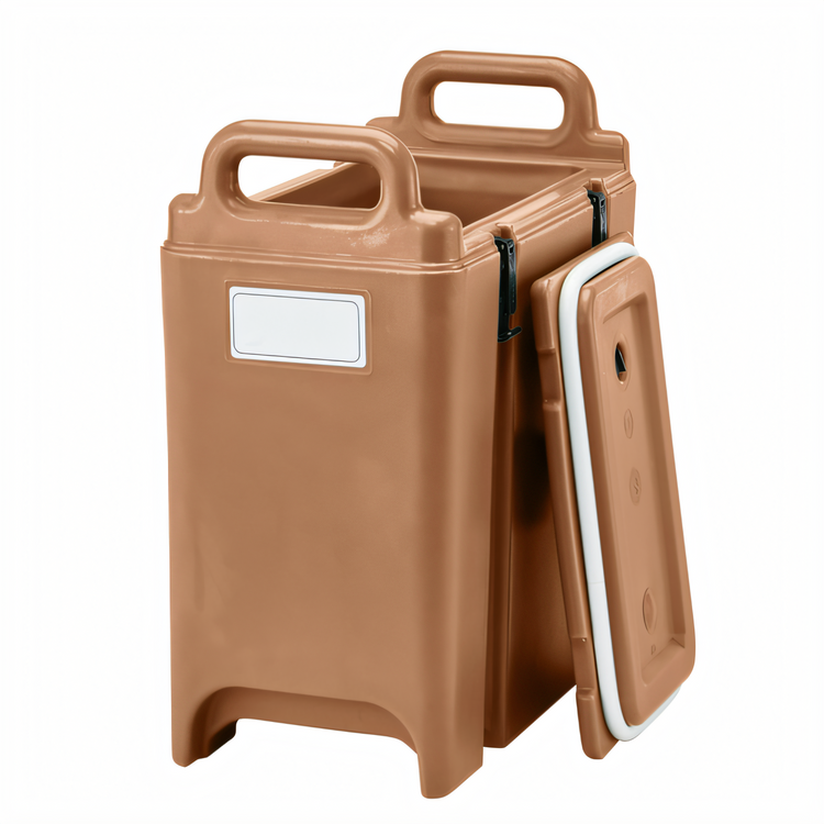 Product image #2 for Cambro Camtainer 3-3/8 Gallon Insulated Soup Carrier / Beverage Server, Coffee Beige, No Spigot