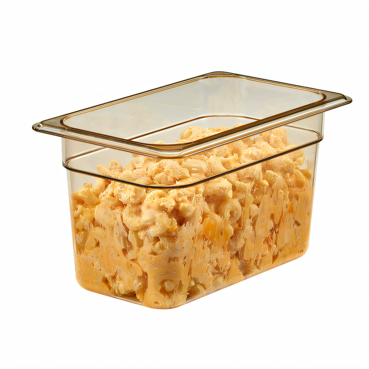 Product image #2 for Cambro H-Pan High Heat 1/4 Size Hot Food Pan, 6-Inch Deep, Amber