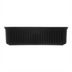 Thumbnail image #2 for DeliWare Rectangular Polypropylene Salad Bar Crock, 2 Qt, 10 x 6 Inch, Black