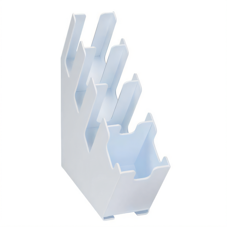 Product image #2 for Countertop 4-Section White Polystyrene Cup, Lid & Straw Organizer