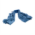 Thumbnail image #2 for Flo-Pac X-Large 4-Ply Looped-End Wet Mop Head, Blue Synthetic/Cotton Blend, 5-Inch Vinyl-Coated Wide Band