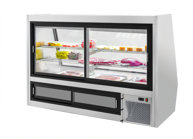 Product image #2 for Migali Competitor Series Double-Duty Full-Service Straight Glass Refrigerated Deli Case, 71.8 Inches Wide, 34.5 Cu. Ft.