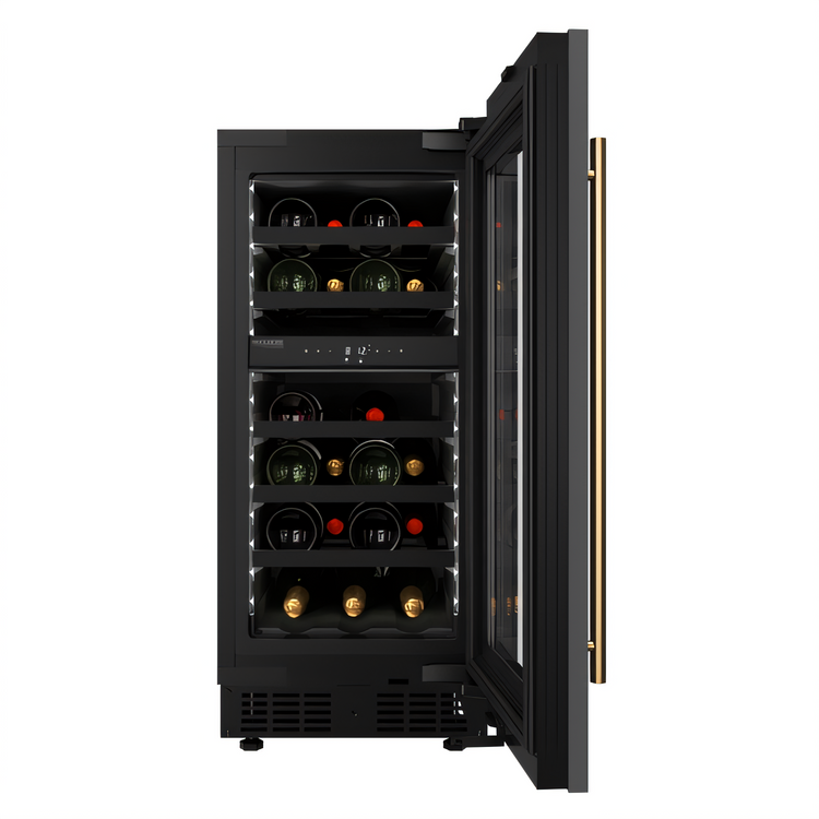Product image #2 for KoolMore Dual Zone 2-Section Wine Cooler, Black and Stainless Steel