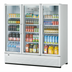 Thumbnail image #2 for Turbo Air Super Deluxe 3-Section Glass Door Refrigerated Merchandiser, 70.5 Cu. Ft., Self-Contained Bottom Mount