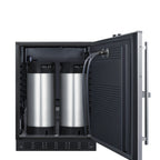Thumbnail image #2 for Summit Commercial Summit Appliance SBC7BRSFRTPCFADA 24" Built-In Cold Brew Kegerator, Dual Front Taps, 5.3 cu. ft., Two 1/6 Kegs