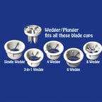 Thumbnail image #2 for Hamilton Beach Sunkist SUNKIST® S-102 Manual 6-Wedge Fruit & Vegetable Sectionizer with Interchangeable Blade Cups