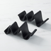 Thumbnail image #1 for American Metalcraft Whimsical 3-Compartment Black Melamine Taco Holder