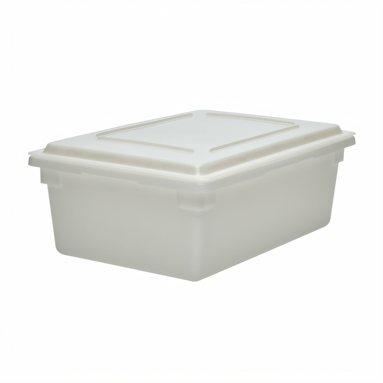 Product image #2 for Cambro 13 Gallon Natural White Polyethylene Food Storage Container, 18 x 26 x 9 Inches