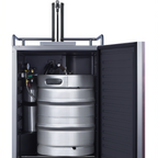 Thumbnail image #2 for Summit Commercial SBC682PNR Panel-Ready Indoor/Outdoor Beer Kegerator, 5.6 Cu. Ft., Single Tap, Built-In/Freestanding