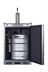 Thumbnail image #2 for Summit Commercial 24-Inch Panel-Ready Indoor/Outdoor Beer Kegerator, Built-In/Freestanding, Single Tap, Stainless Steel, 5.6 Cu. Ft.