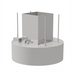 Thumbnail image #2 for Avtec SimpleSpec 60-Inch Round Type I Exhaust-Only Island Display Cooking Hood