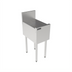 Thumbnail image #2 for Top Shelf 14-Inch Wide Stainless Steel Freestanding Underbar Drainboard with Backsplash