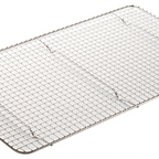 Thumbnail image #2 for Winco PGWS-1018 Full-Size Stainless Steel Wire Steam Pan Grate/Cooling Rack, 10 x 18 Inches, Raised Feet Case of 48