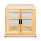 Thumbnail image #2 for Koolmore KM-BDW-25E Artisan Wooden Bakery Upright Display Case, 3.35 cu. ft., Countertop, 25"W x 17"W x 23"H, (2) tempered glass shelves, (2) swing