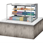 Thumbnail image #2 for Turbo Air TOM-48L-UFD-S-3SI-N 48-Inch Drop-In Horizontal Open Refrigerated Display Case, 15.2 cu. ft., 2 Shelves, Self-Contained