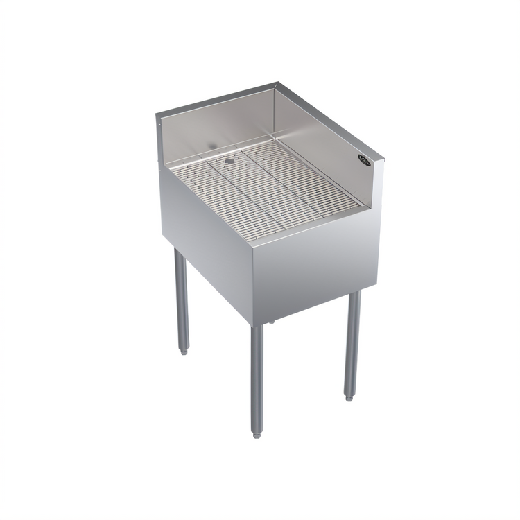 Product image #1 for Krowne Royal Series Freestanding Underbar Corner Drainboard with Right End Return, 18 x 24 x 36-1/2 Inches, Stainless Steel