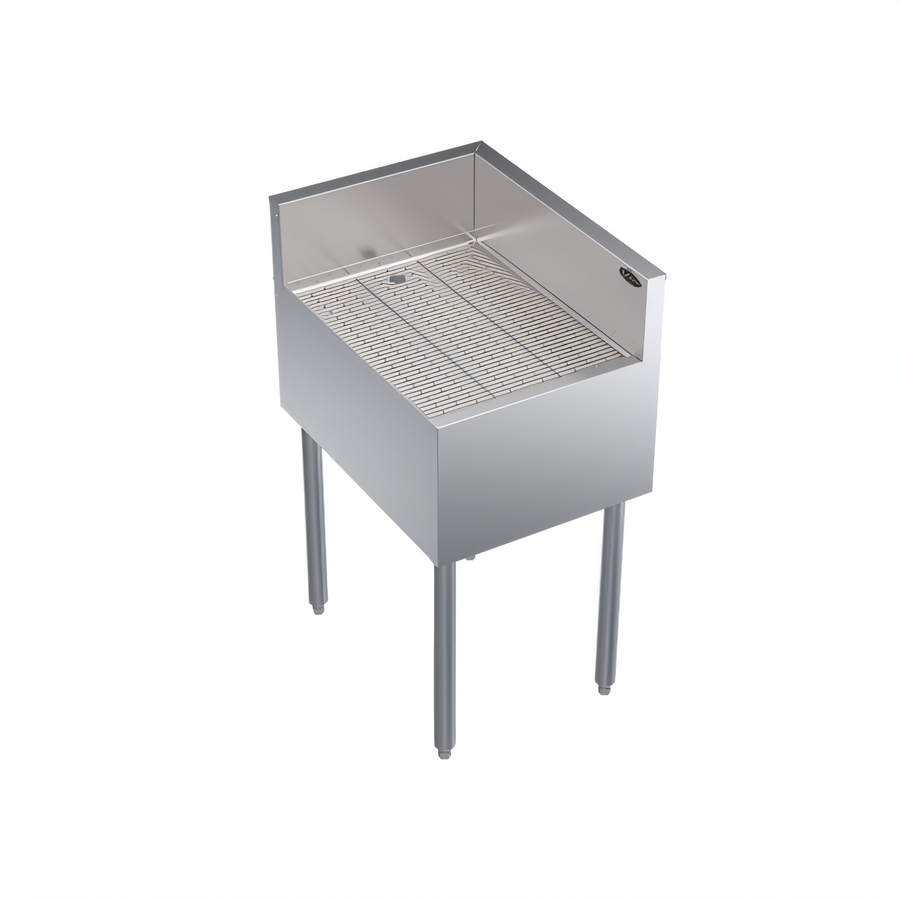 Product image #1 for Krowne Royal Series Freestanding Underbar Corner Drainboard with Right End Return, 18 x 24 x 36-1/2 Inches, Stainless Steel