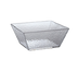 Thumbnail image #1 for American Metalcraft Rain Collection 125 oz. Clear Square Styrene Rain Bowl