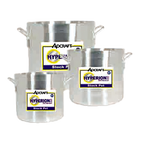 Thumbnail image #1 for Admiral Craft Hyperion3 H3-SP8 8 qt Aluminum Stock Pot, Without Cover, Riveted Handles