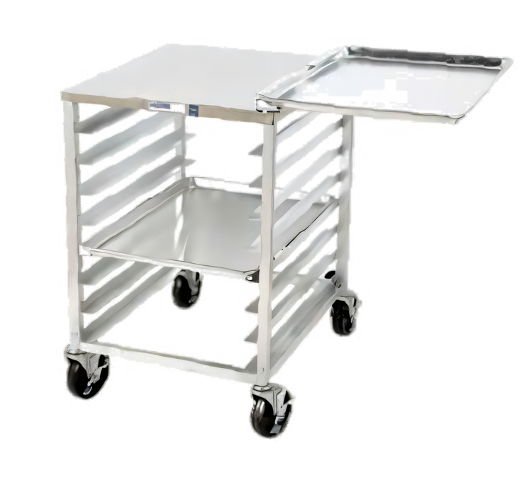 Product image #1 for Channel Manufacturing Under-Counter Outrigger Slicer Stand Bun Pan Rack with Stainless Steel Top, 8-Pan Capacity, 20.5 x 26 x 32 Inches