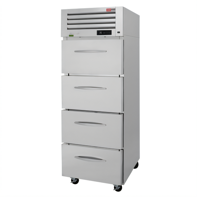 Product image #1 for Turbo Air PRO Series One-Section Reach-In Refrigerator with 4 Drawers, 25.41 Cu. Ft., Top-Mounted Self-Contained Refrigeration