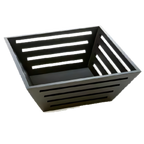 Thumbnail image #1 for American Metalcraft TWBB124 Square Tapered Birch Wood Bread Basket, 12 x 12 x 4-1/2 Inches Case of 8