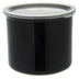 Thumbnail image #1 for Classic 4 Qt Round Salad Bar Crock with Snap-On Polypropylene Lid, Black SAN