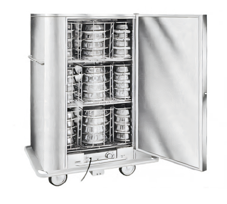 Product image #1 for Classic Carter Mobile Insulated Banquet Holding Cabinet for Pre-Plated Food, 90 Covered Plates, Single Door, Stainless Steel