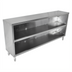 Thumbnail image #1 for John Boos 60-Inch x 15-Inch Open Front Stainless Steel Dish Cabinet with Mid-Shelf