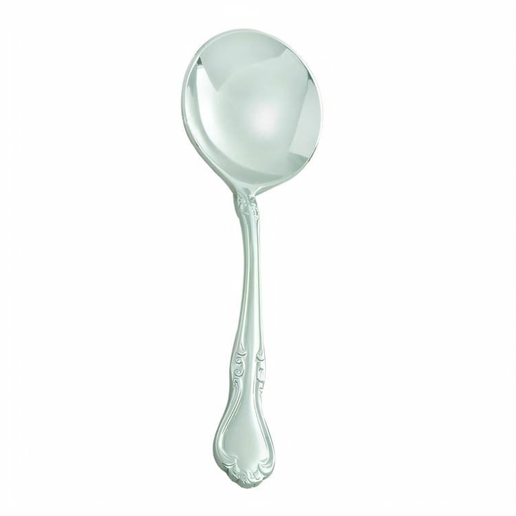 Product image #1 for Winco Chantelle 5-7/8 Inch Extra Heavy Weight Bouillon Spoon, 18/8 Stainless Steel, Mirror Finish