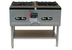 Thumbnail image #1 for Double Stock Pot Range, Natural Gas, Two Burner Sections, Open Cabinet Base, Stainless Steel