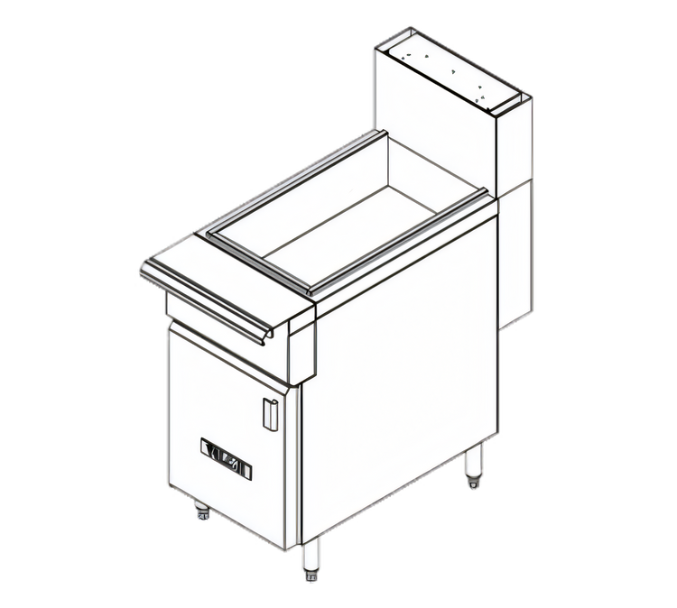 Product image #1 for Vulcan V Series Heavy Duty 18-Inch Range Match Fryer Dump Station