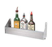 Advance Tabco Underbar Basics™ Single-Tier Stainless Steel Speed Rail, 36 Inch, 9-10 Bottle Capacity