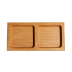 Thumbnail image #1 for Town Equipment 31290/CS Bamboo Sushi Sampler and Sauce Dish Set, 4-Piece