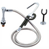 Thumbnail image #1 for OptiFlow Deck-Mount Pot Filler Assembly with Remote Valve, 72-Inch Braided Hose and Hooked Nozzle