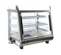 Omcan Elite Series Countertop Heated Display Case, Full/Self-Service, 25-3/4-Inch Wide