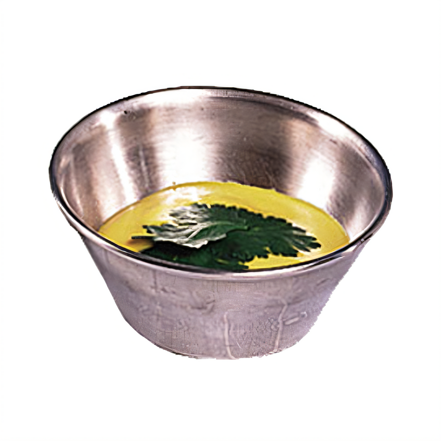 Product image #1 for Round Stainless Steel Sauce Dish, 3-1/2 oz., 3-Inch Diameter