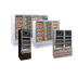 Thumbnail image #1 for Howard-McCray GF88BM-S-FF Four-Section Glass Door Frozen Foods Merchandiser Freezer, 88 Cu. Ft., Stainless Steel