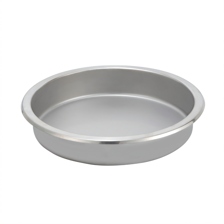 Product image #1 for Winco 6-Quart Round Chafer Food Pan, Stainless Steel