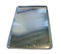 Omcan USA 19-Gauge Aluminum Solid Bun Pan, 16 x 22 x 1 Inch
