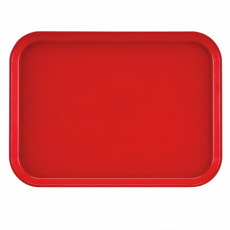Product image #2 for Cambro Camtray Rectangular Fiberglass Cafeteria Tray, 17-7/8 x 25-3/4 In., Cambro Red